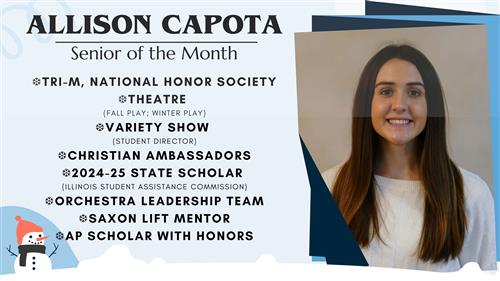 January 2024 Senior of the Month